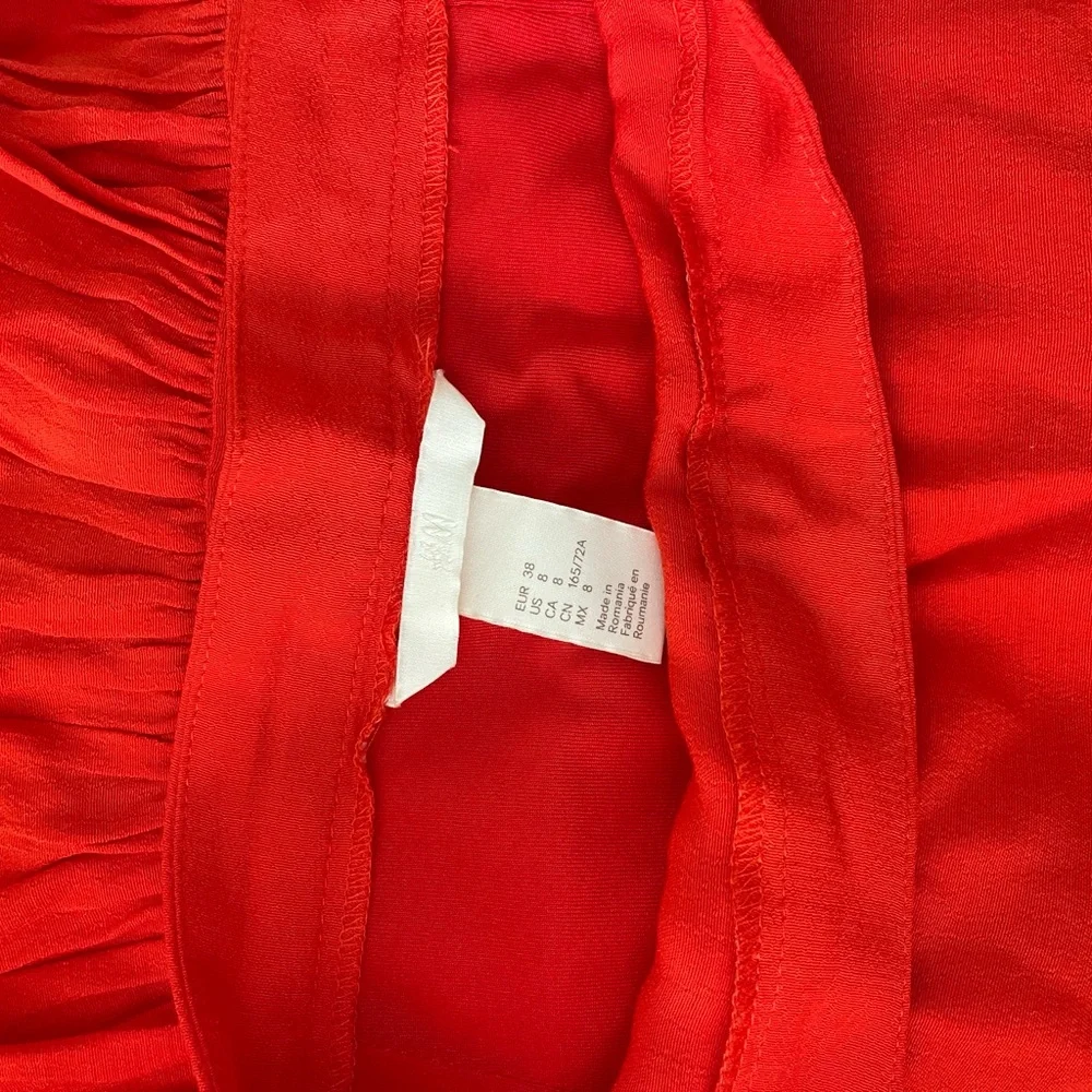 H&M Red High-Low Ruffle Skirt - Picture 5 of 7